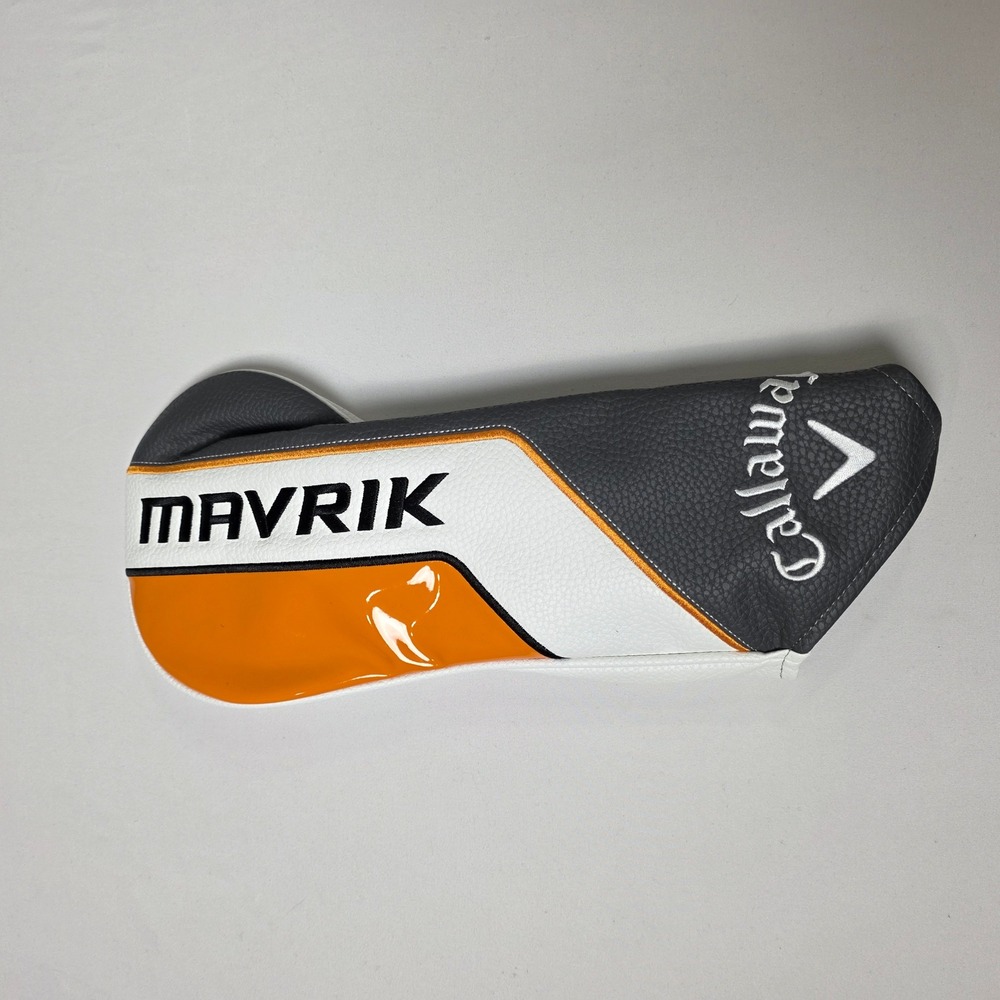 Callaway Mavrik Driver Headcover Synthetic Leather Orange White Grey ‎ Golf Club